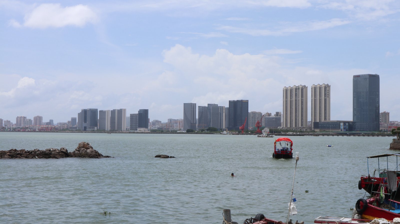 Shantou coastal skyline